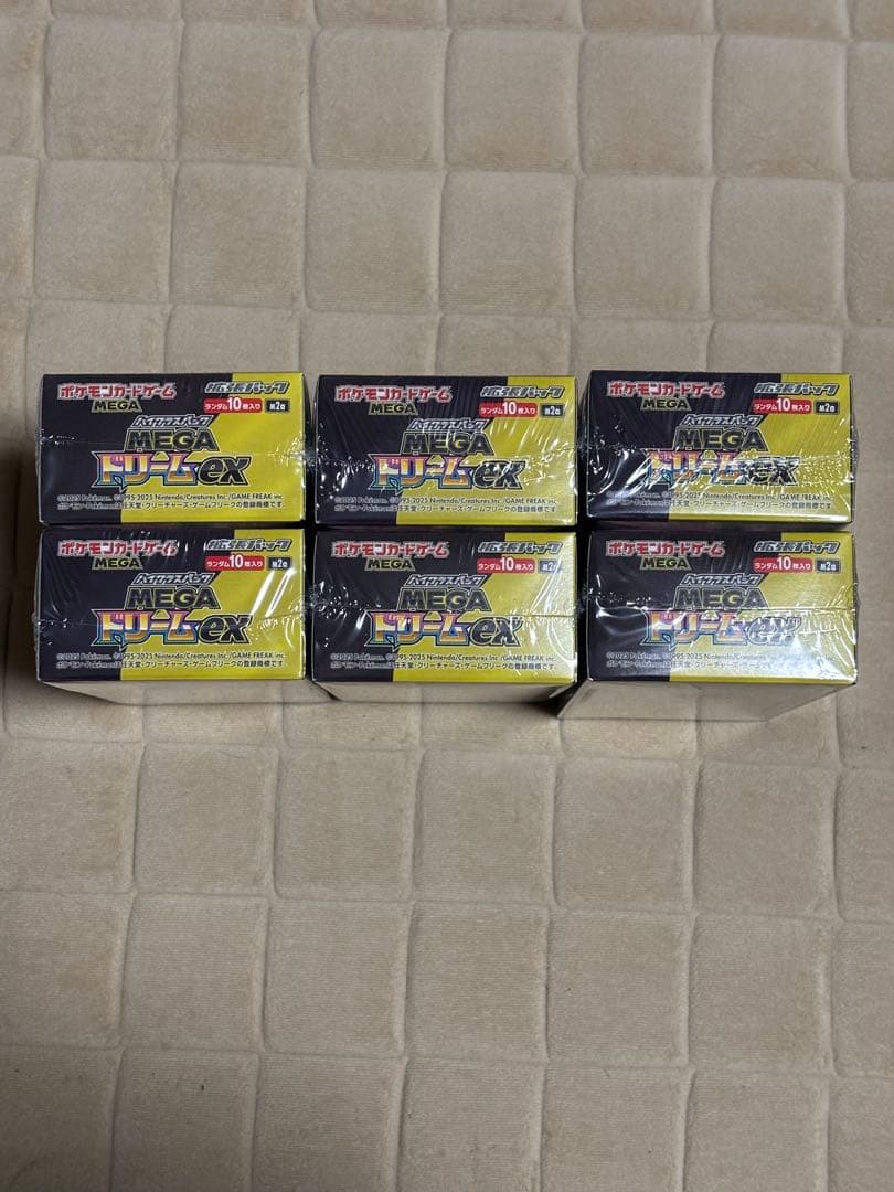 シュリンク付き】 即日発送　ボケモンカード MEGA ドリームex 6BOX
