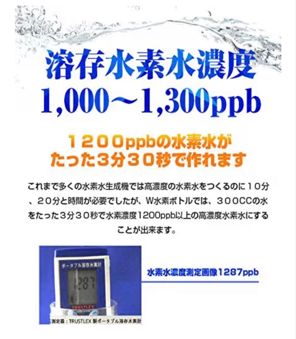 （中古）ダブル水素ボトル 10,000ppm以上