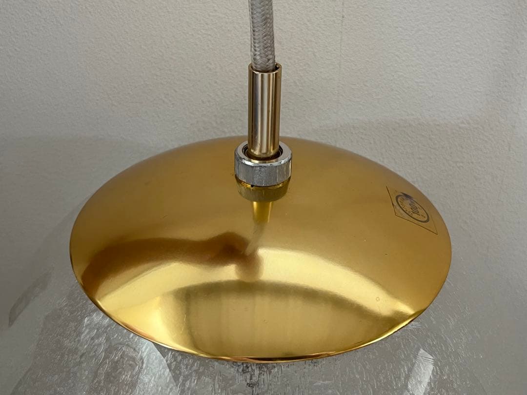 ヴィンテージ　ガラスボール　ペンダントランプ　ミッドセンチュリー　スペースエイジ