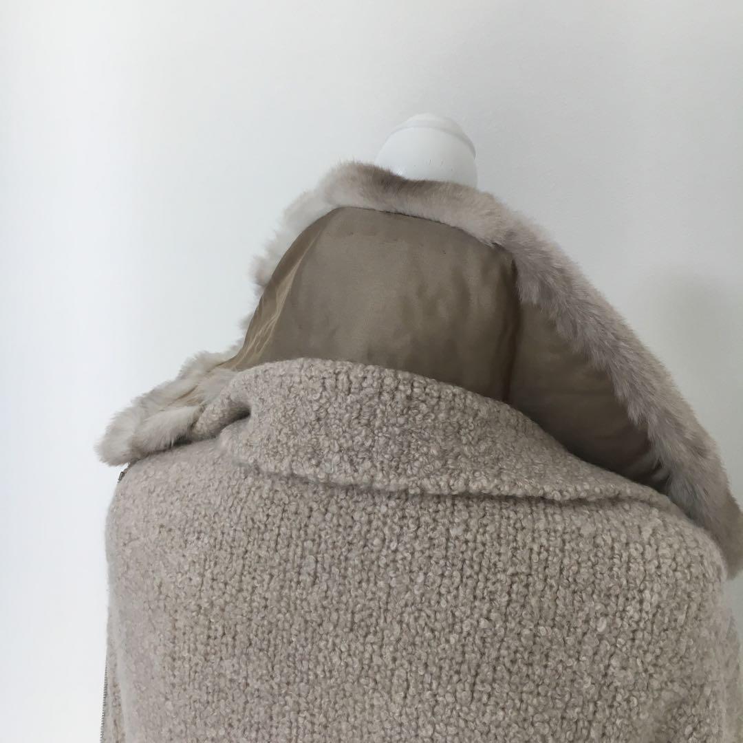 美品　定価45万円　FOXEY フォクシー　カシミヤ　ファー　カーディガン　40