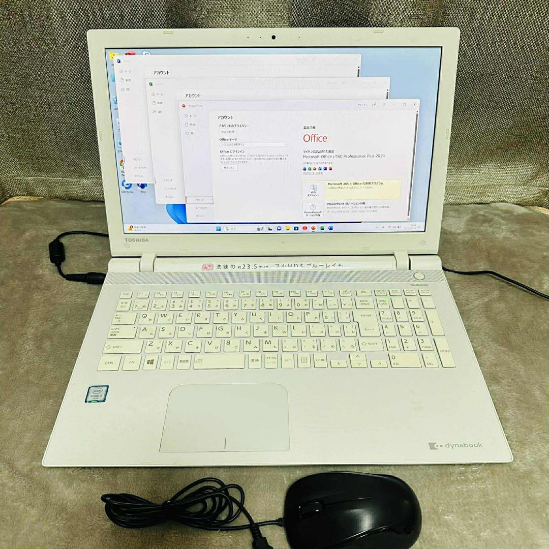 S196 TOSHIBAノートパソコン WEBカメラSSD高速Windows11