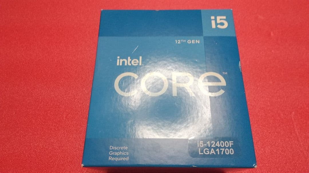 未開封品 Intel Core i5-12400F