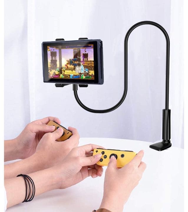 最新 スマホスタンド フレキシブルアーム 卓上 360°自由回転 スマホホルダー