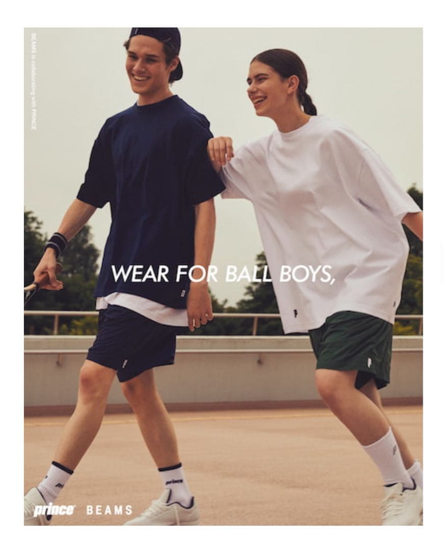 prince BEAMS コラボ Tシャツ S ネイビー