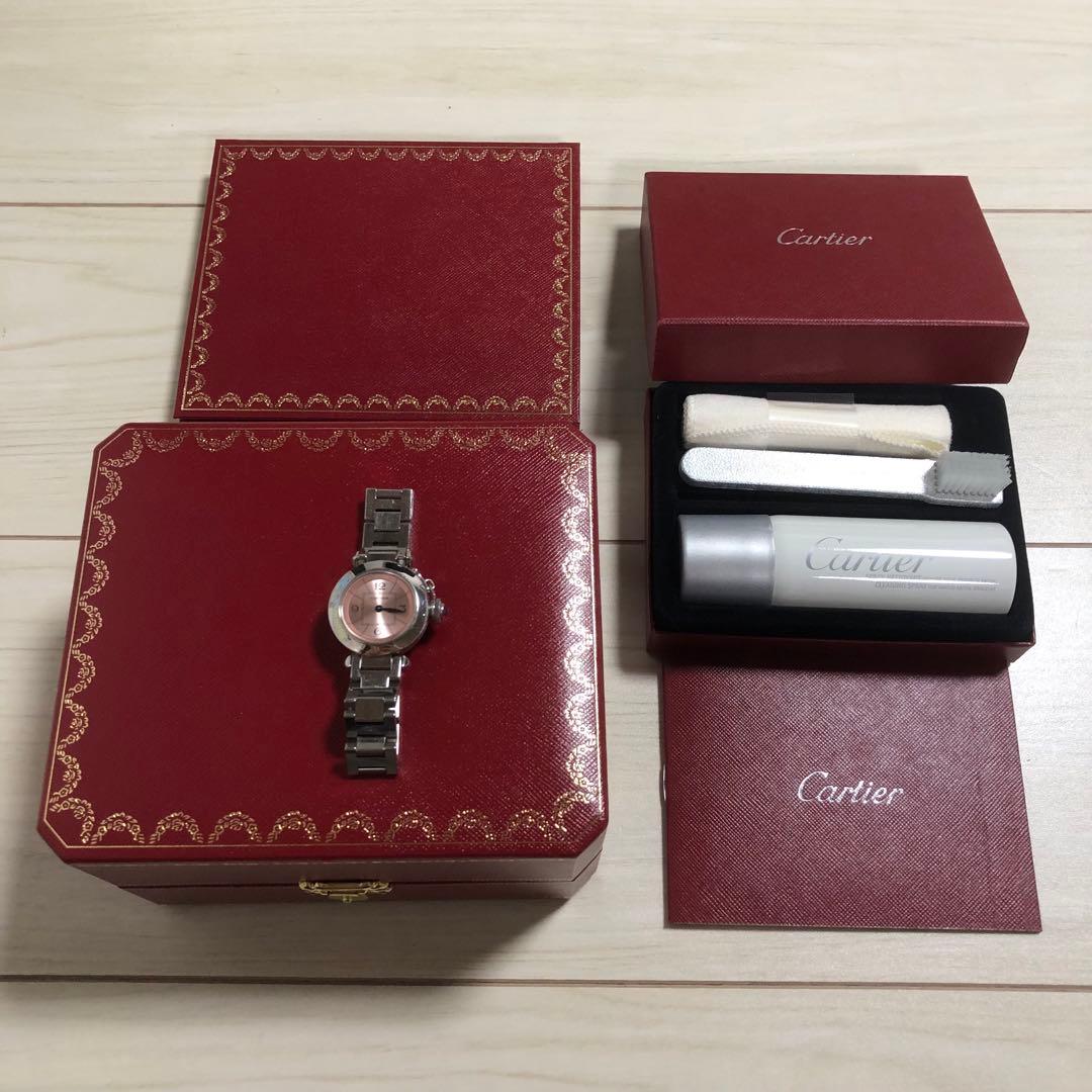 タイムセール！美品♡証明書、新品ベルト付き！カルティエ♡ミスパシャ♡ピンク