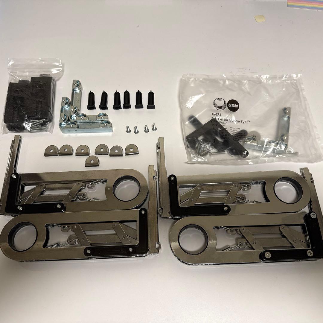 一部未開封　USMハラー純正ドロップダウンドア　2枚分取り付け部品一式　ヒンジ等