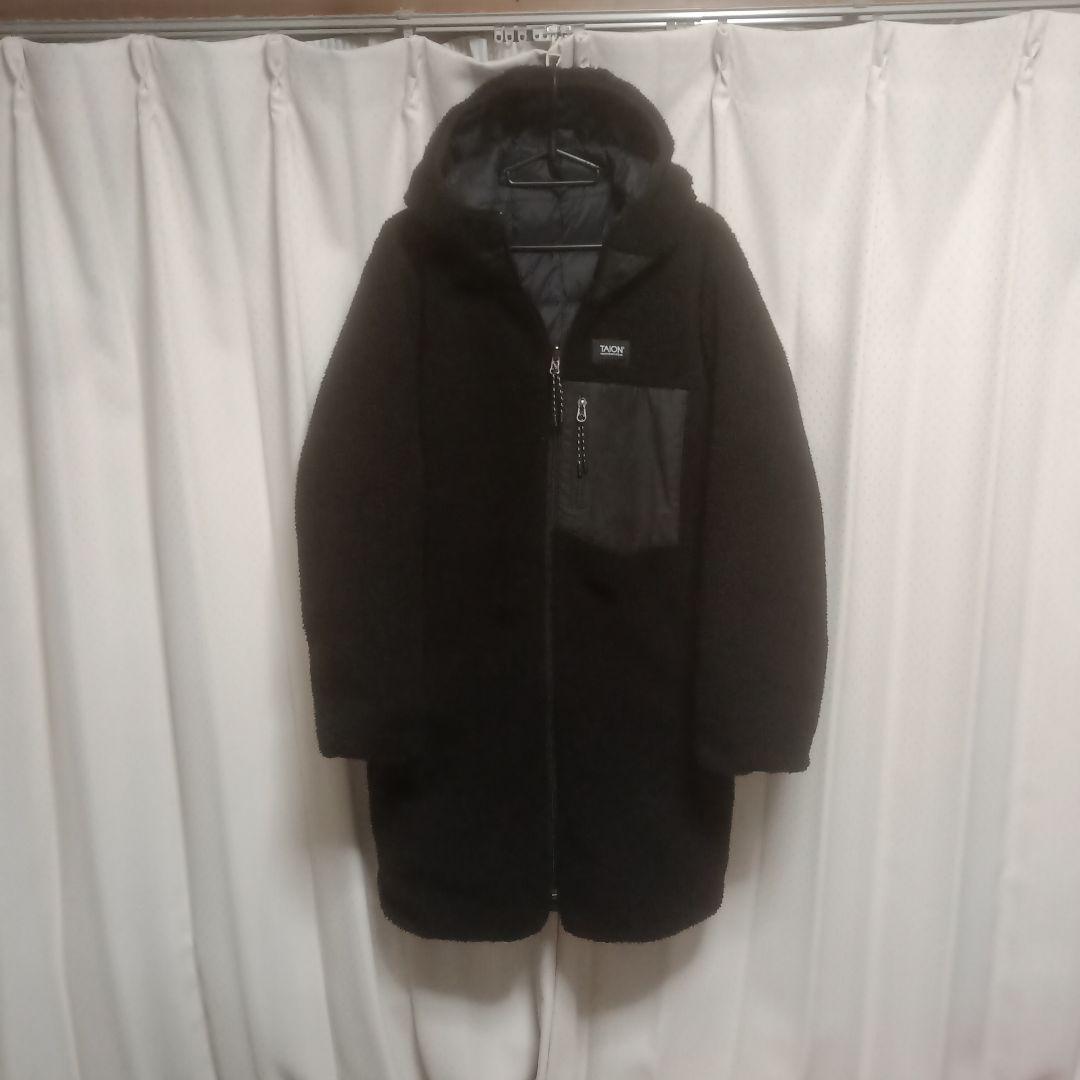 美品 ノーリーズ × タイオン 別注 ボア リバーシブル ダウンコート M