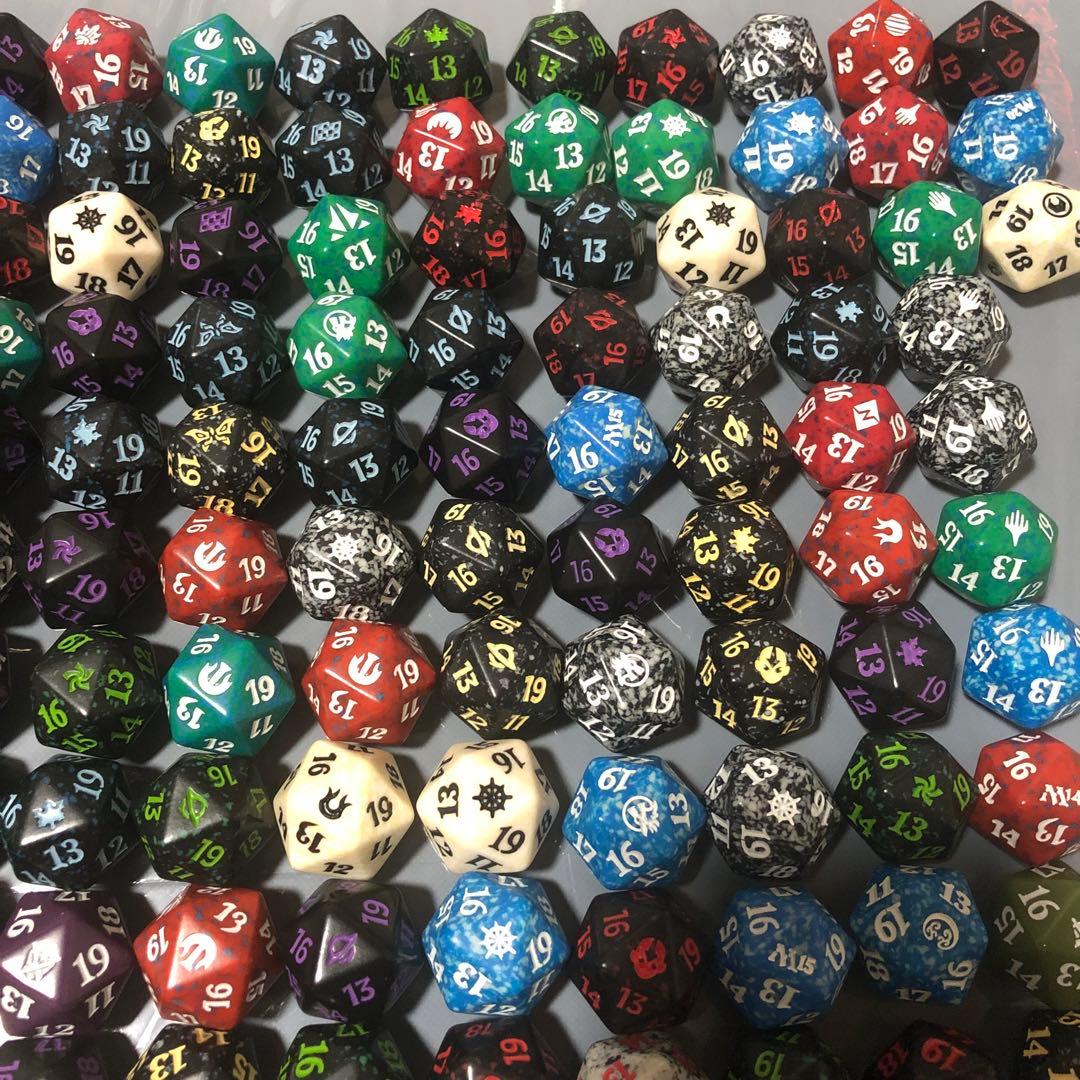 mtg 20面ダイス 185個 スピンダウンライフカウンター サイコロ ダイス