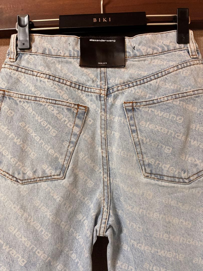 alexanderwang ロゴプリント デニムパンツ ジーンズ　サイズ26