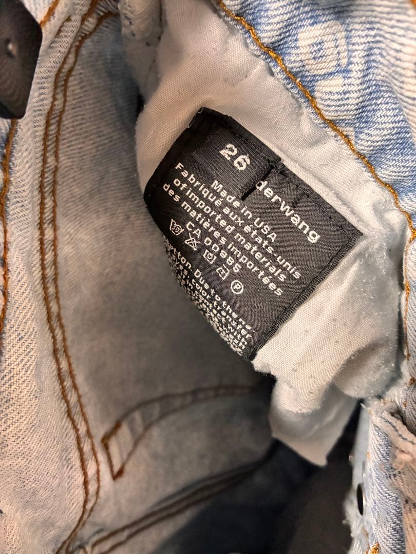 alexanderwang ロゴプリント デニムパンツ ジーンズ　サイズ26