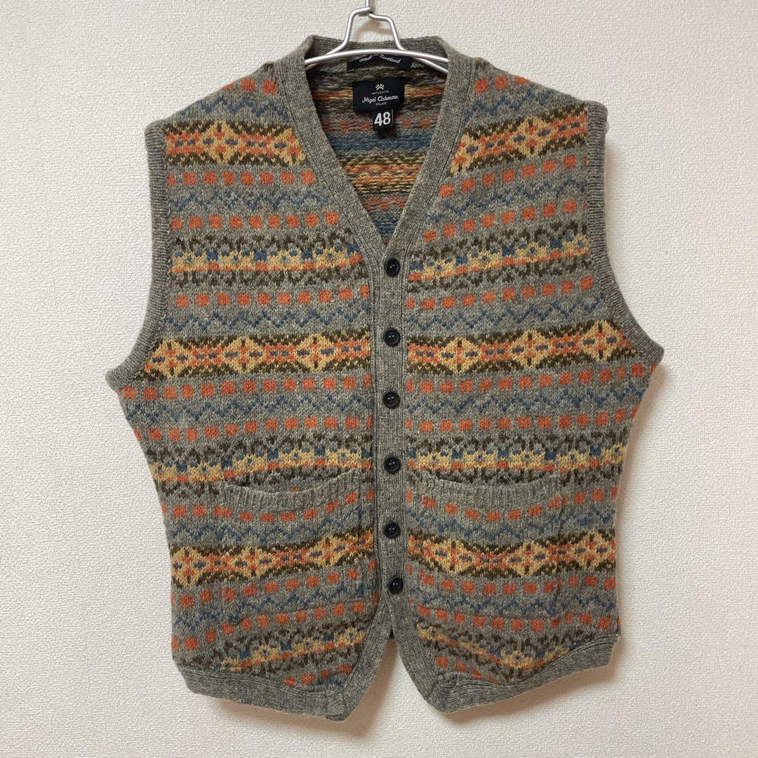 Nigel Cabourn フェアアイル ニットベスト スコットランド製
