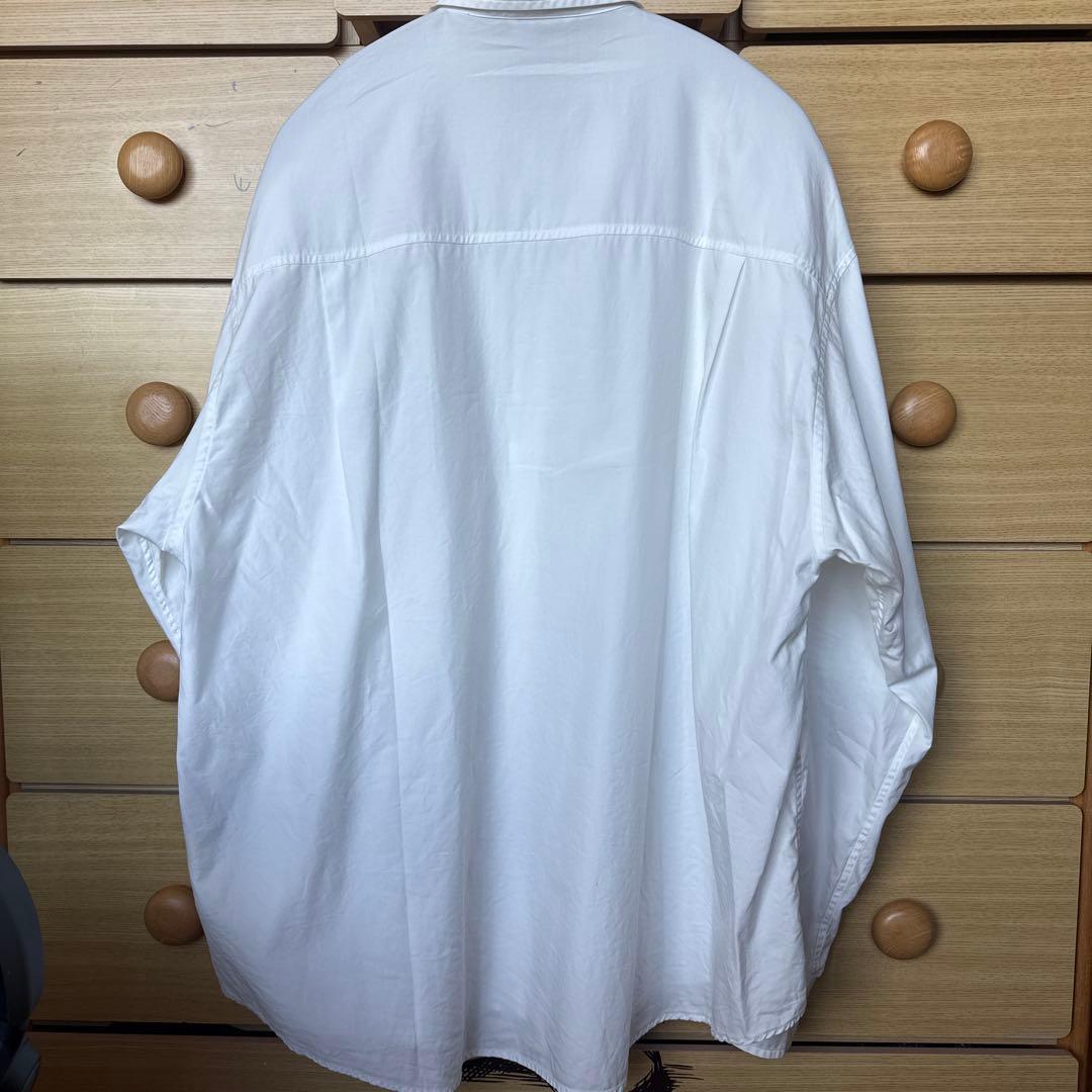 AURALEE WASHED FINX TWILL BIG SHIRTS 3 白