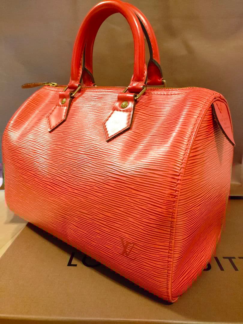 [美品]ルイヴィトン　エピ　スピーディー25　レッド