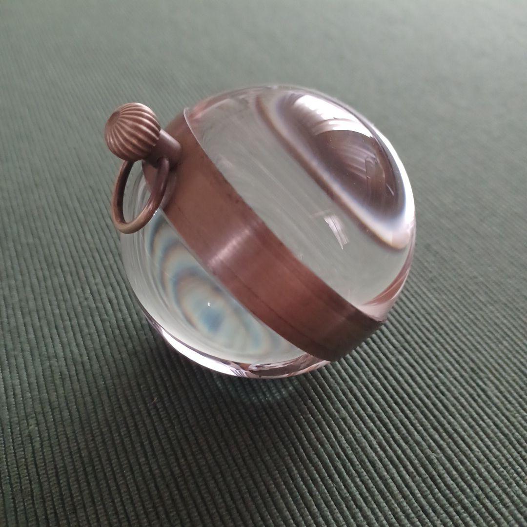 OMEGA オメガ 手巻き アンティーク 球体時計 クリスタル 置時計 稼動品