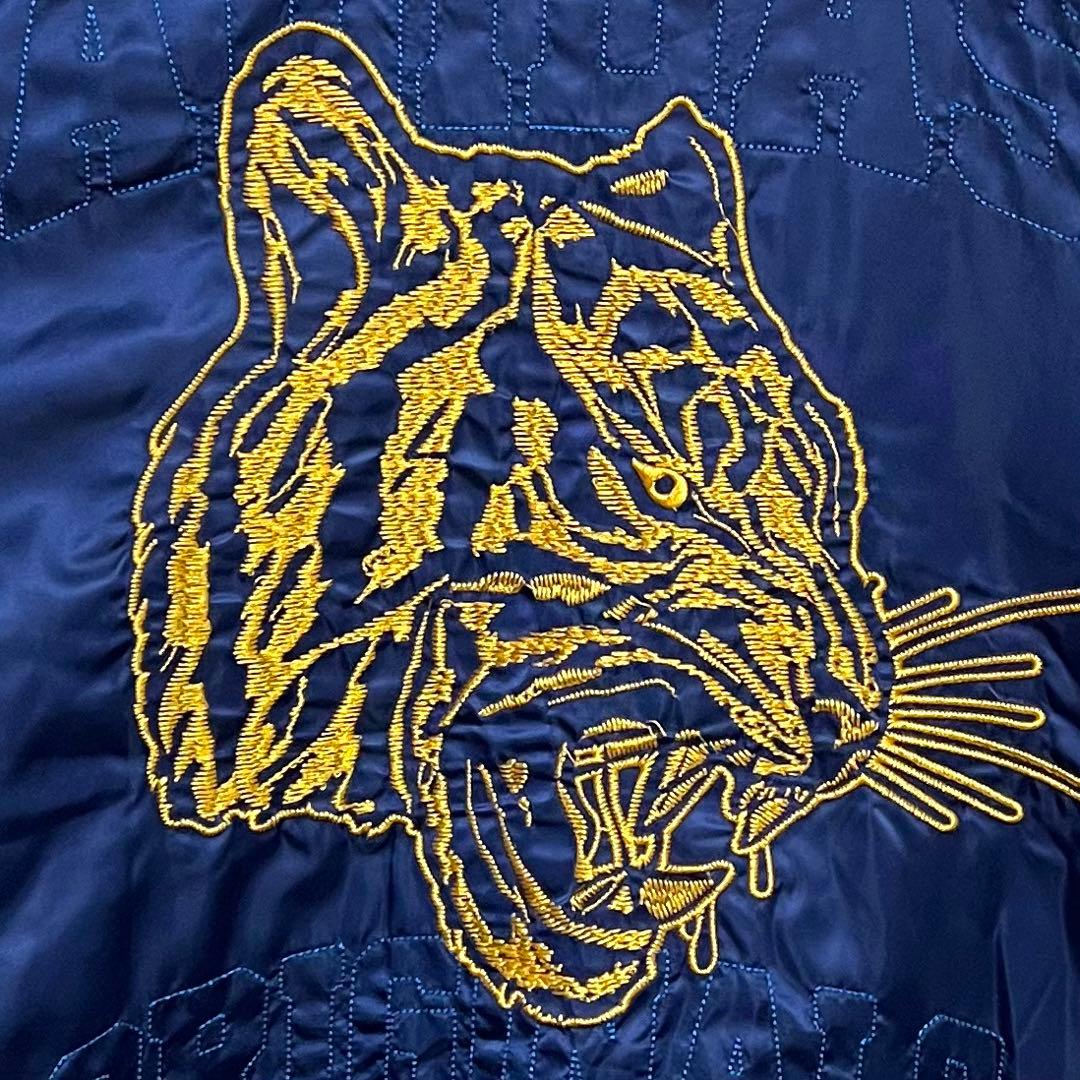 【超希少‼️】美品 adidas ボンバージャケット スカジャン M 紺 古着