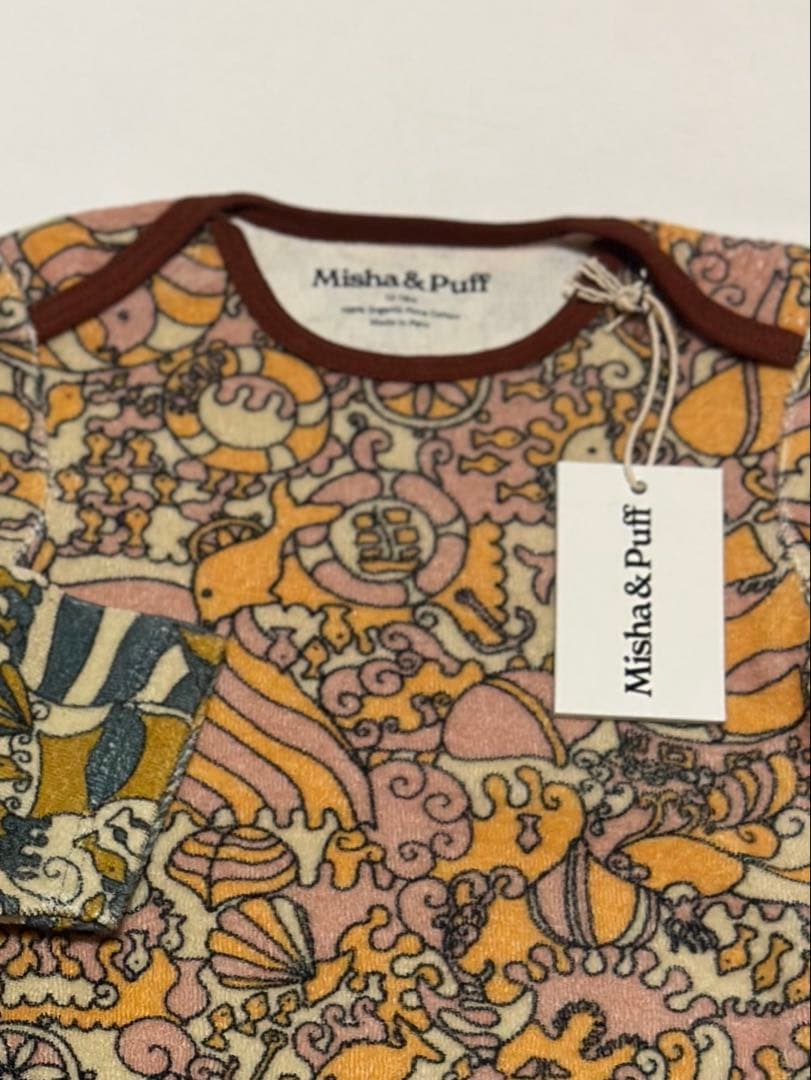 ロンパース・カバーオール misha&puff Baby Short Sleeve Lap Onesie