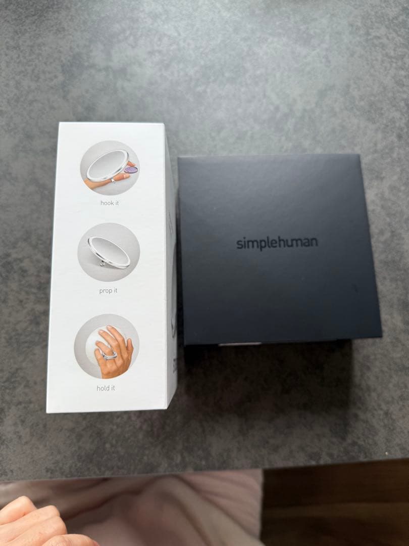 simplehuman LED拡大鏡 収納ポーチ付き