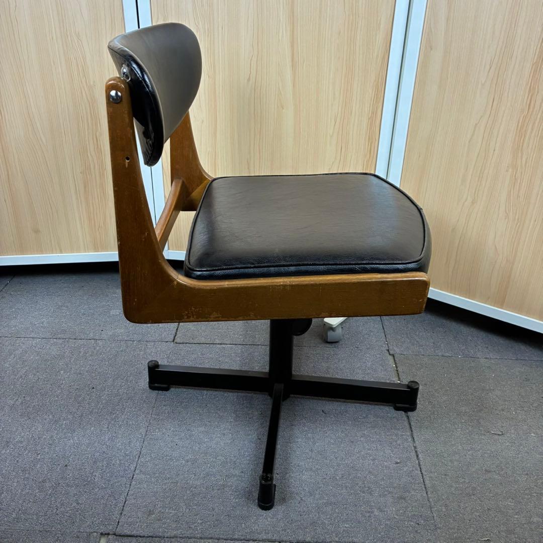 【送料込】マルニ木工　オールドマルニ　チェア 書斎椅子　孔雀印　ヴィンテージ