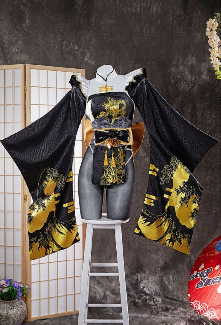 NIKKE ブラン コスプレ衣装 ウィッグ、小道具付き