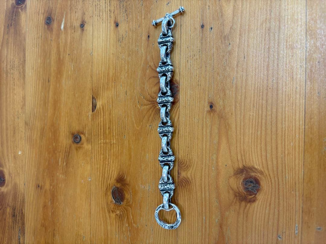 ビルウォールレザー　ボートリンク　ブレスレット　スターリングシルバー