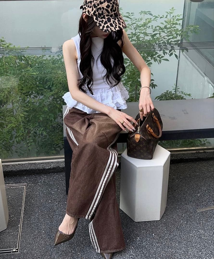 THE TOE ブラウンデニムパンツ Sサイズ