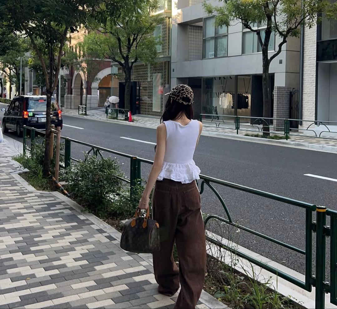 THE TOE ブラウンデニムパンツ Sサイズ