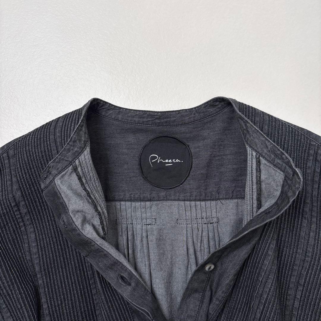 フィータ　Trinity ブラックデニムシャツ　ピンタック　ブザム　トリニティ