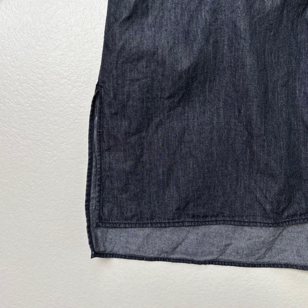 フィータ　Trinity ブラックデニムシャツ　ピンタック　ブザム　トリニティ