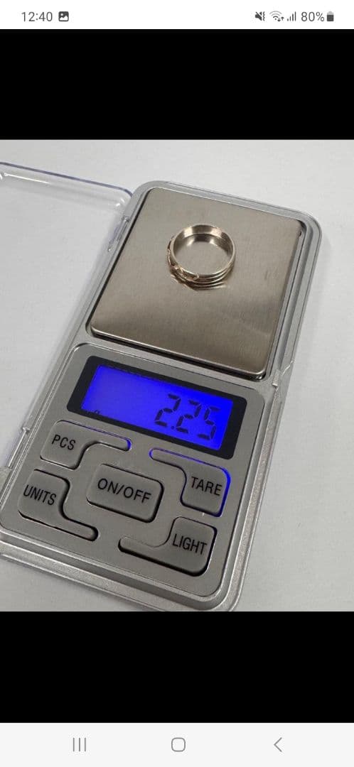 K18 シルバー925 コンビ 指輪 リング 13.5-14号