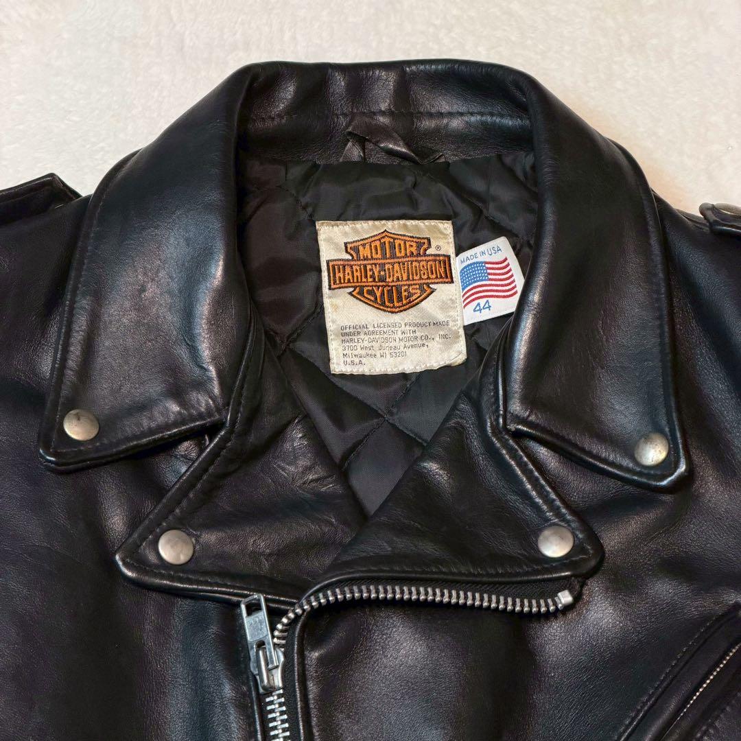 size44 SCHOTT HARLEY DAVIDSON ライダースジャケット