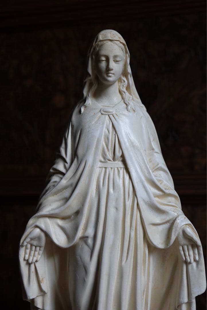 ◎フランスアンティーク　1920年頃　癒しの御顔、美しい聖母マリア像