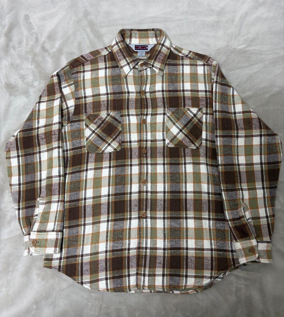 BIGMAC ビッグマック 80s ネルシャツ Lサイズ USA製