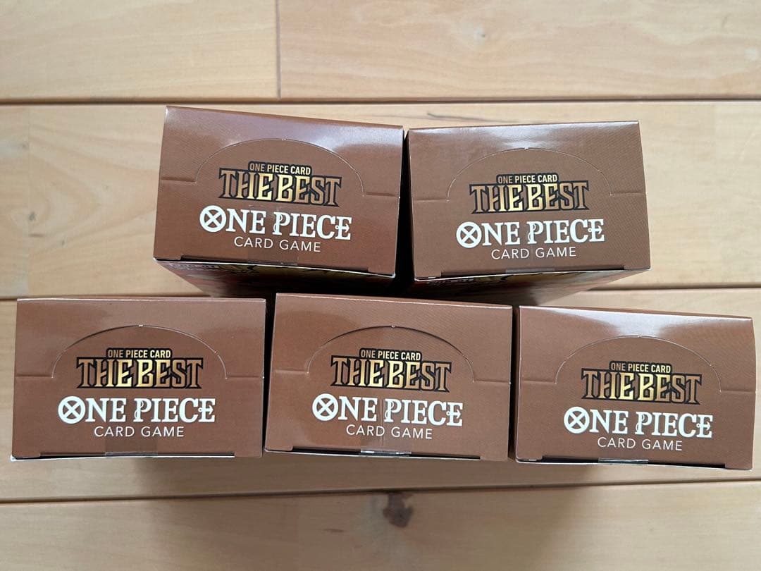 ワンピースカードザベスト　プレミアムブースター5BOX テープカット