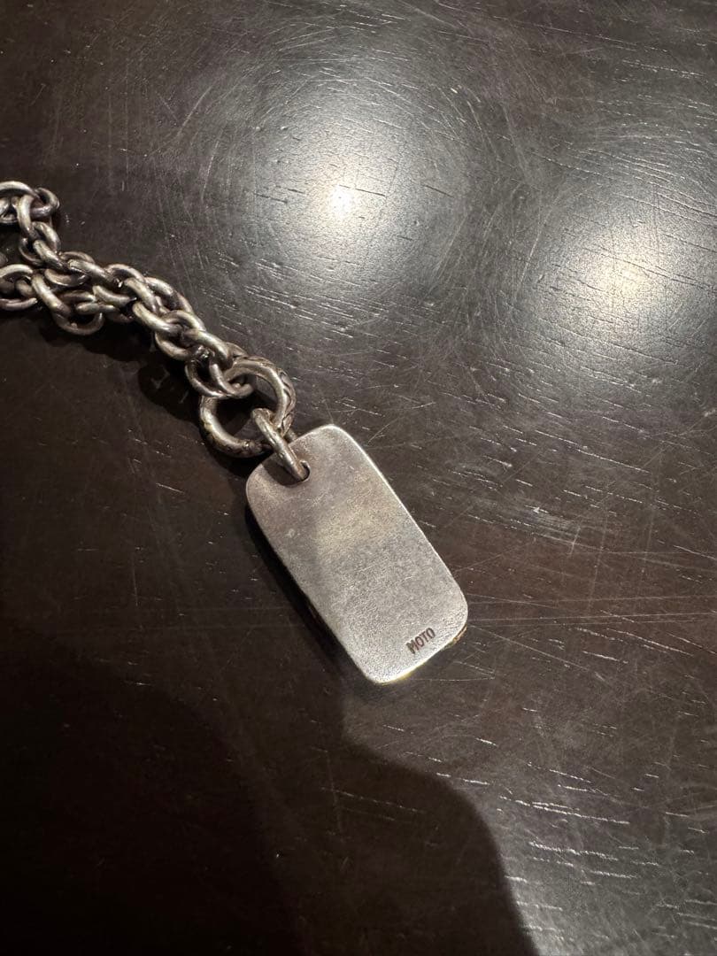 moto ドッグタグ　メンズ　silver 18k イーグル motor