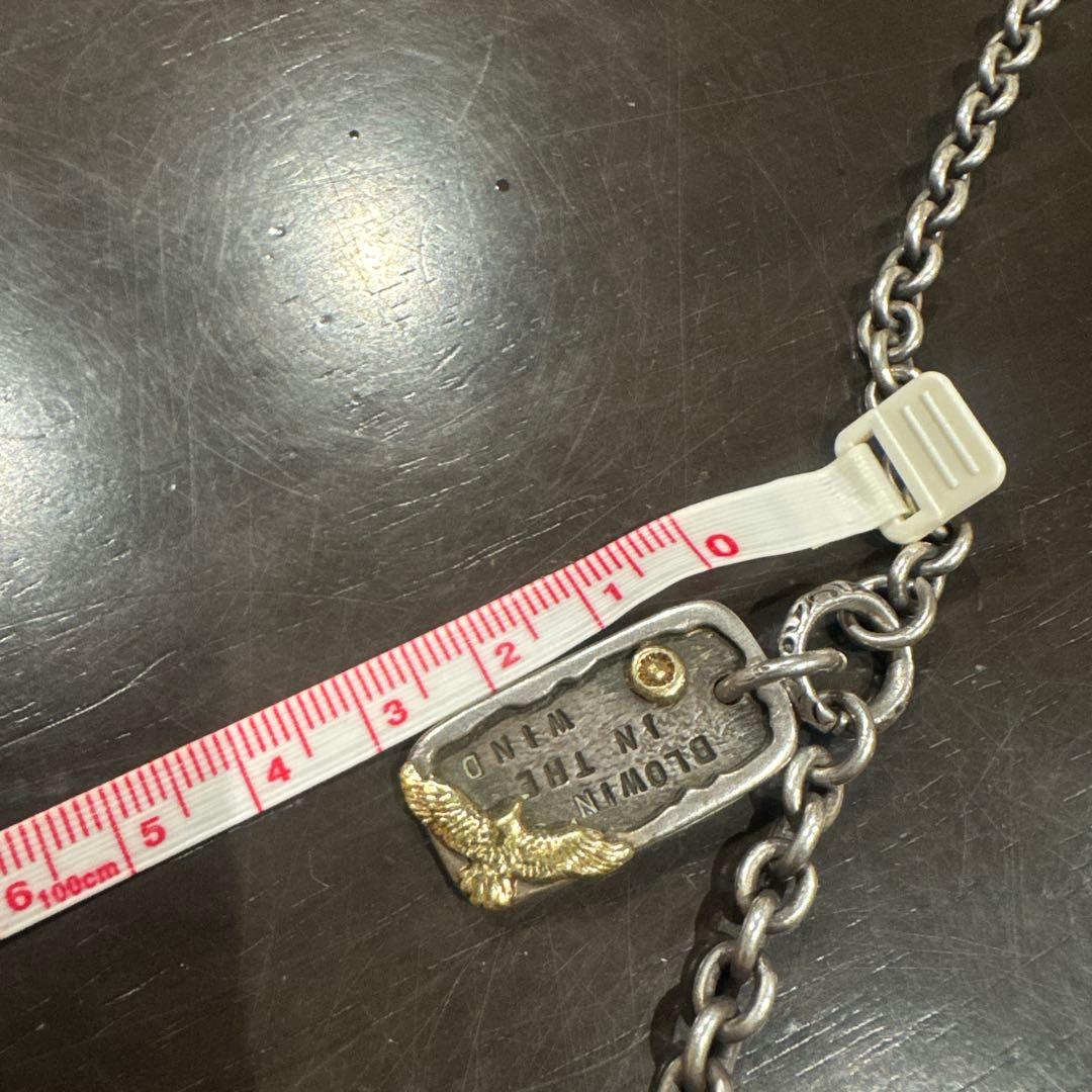 moto ドッグタグ　メンズ　silver 18k イーグル motor