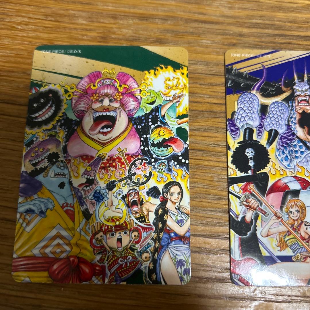 ワンピース限定ナツコミダブルステッカー尾田栄一郎サイン4枚セット