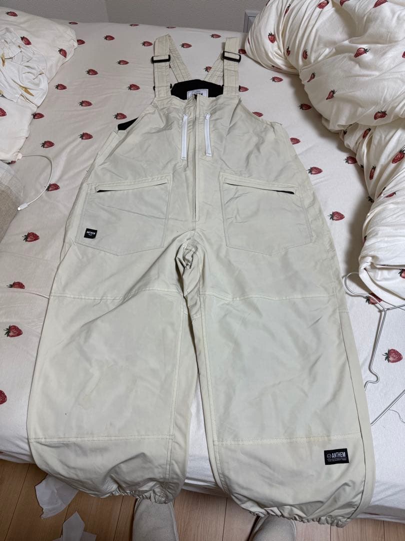 ANTHEM ホワイト オーバーオール