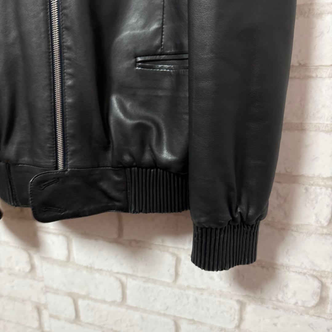 Paul Smith ラムレザージャケット　ririジップ　ハイネック アウター