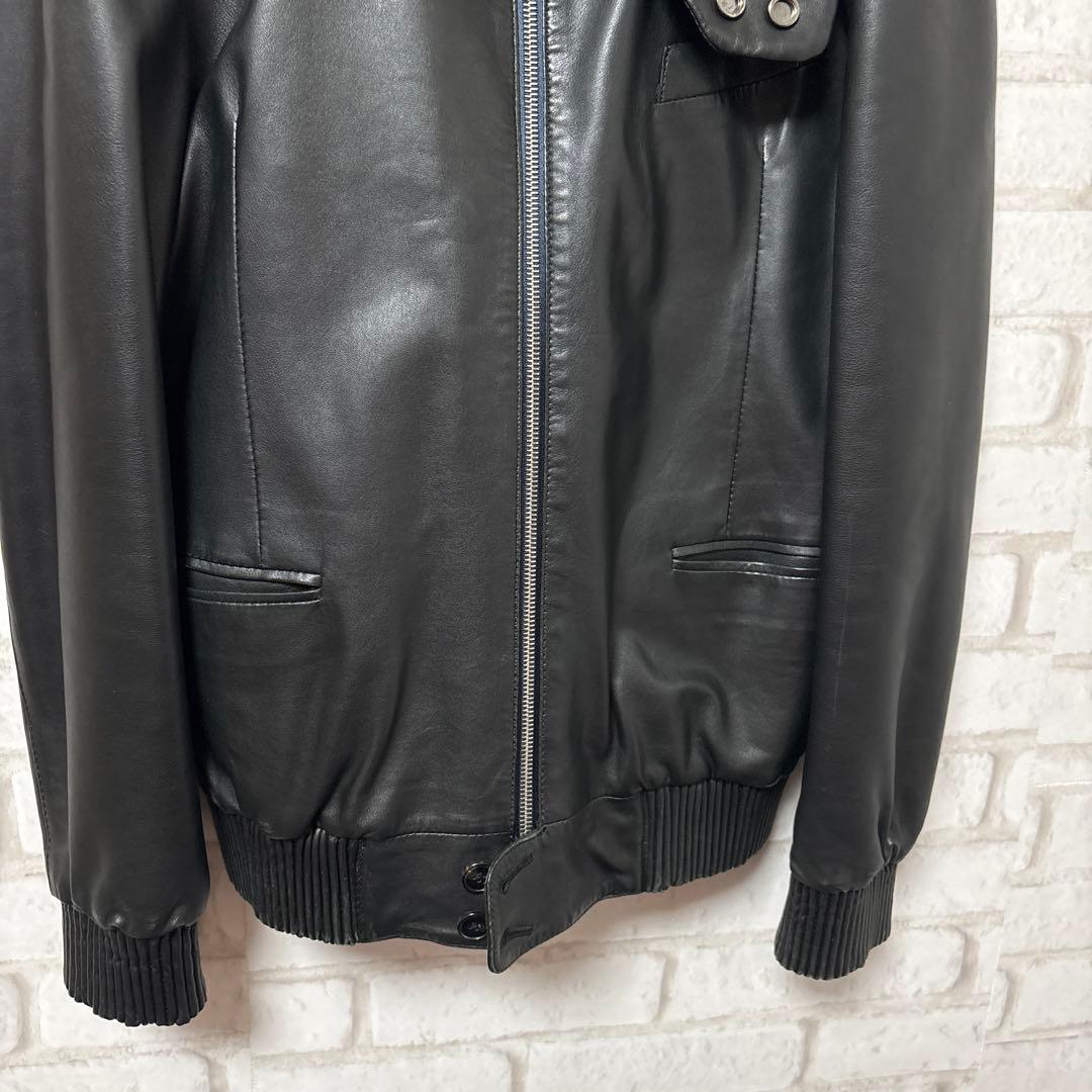 Paul Smith ラムレザージャケット　ririジップ　ハイネック アウター