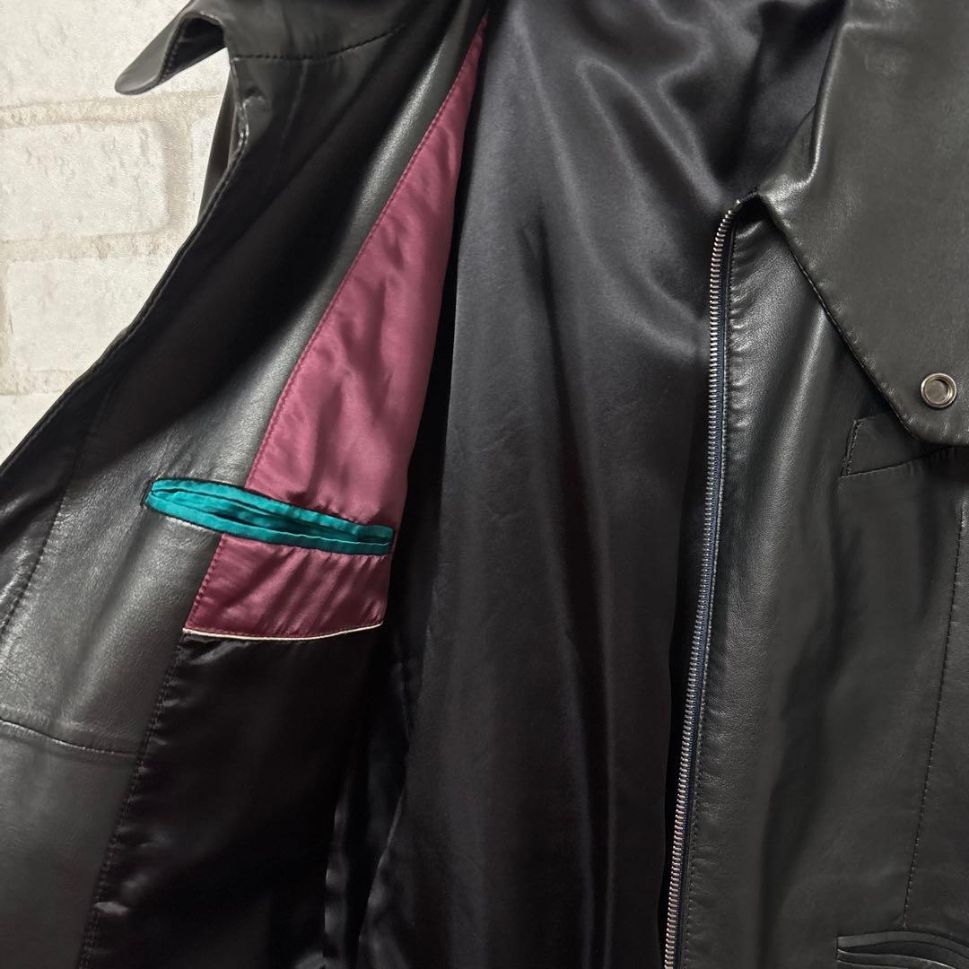 Paul Smith ラムレザージャケット　ririジップ　ハイネック アウター
