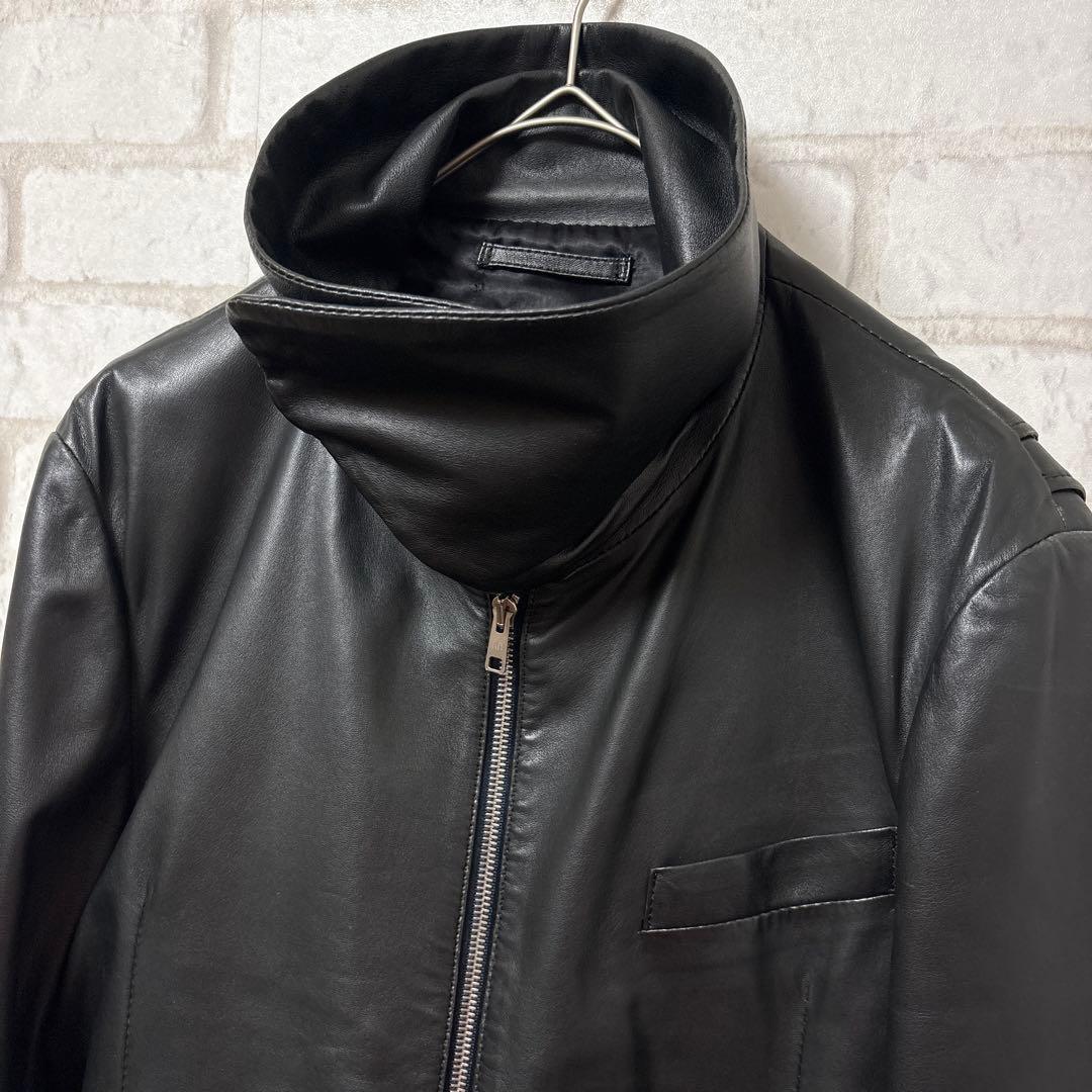 Paul Smith ラムレザージャケット　ririジップ　ハイネック アウター