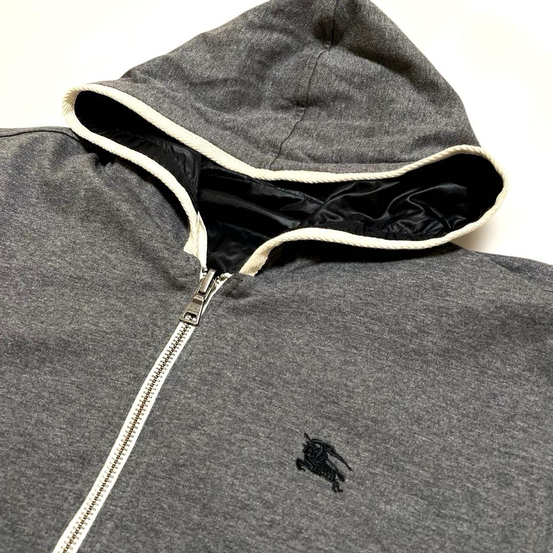 【美品】バーバリーブラックレーベルジップアップパーカーリバーシブル3