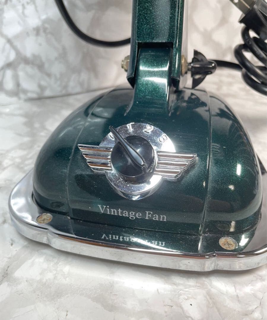 専用　Vintage Fan グリーン 卓上扇風機