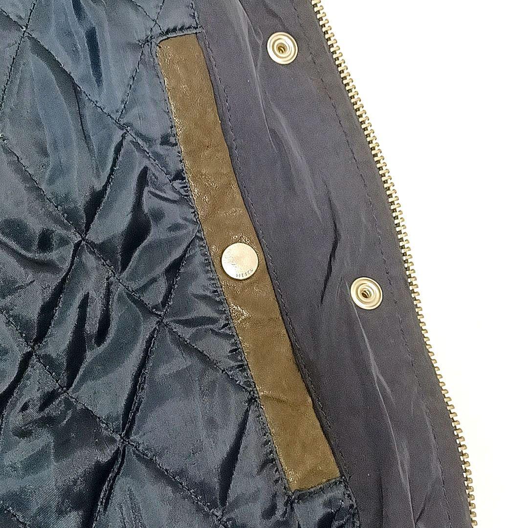 美品★DIESEL ディーゼル　ラムレザー × ナイロン　ライダースジャケット