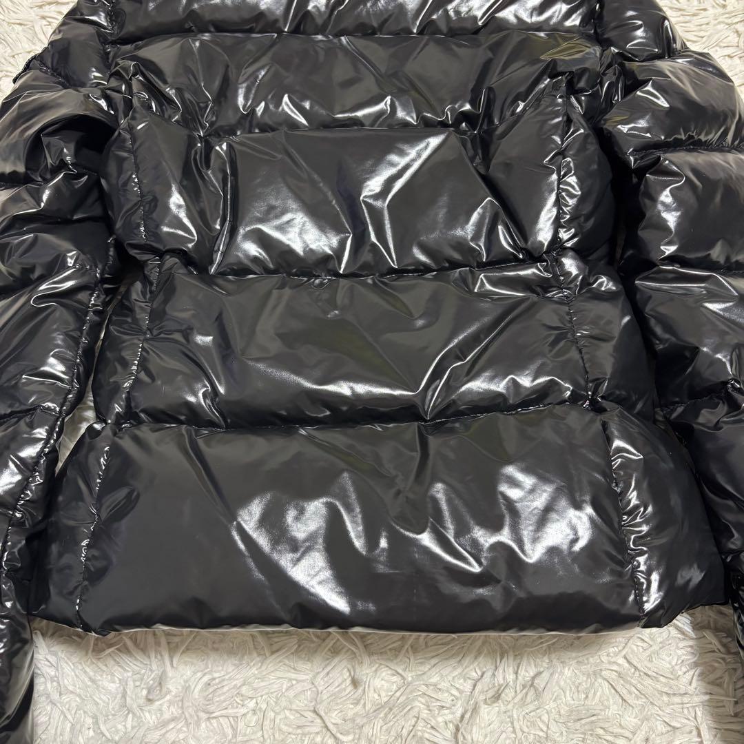 モンクレール ダウンジャケット BADIAシャイニー デカワッペン ブラック S