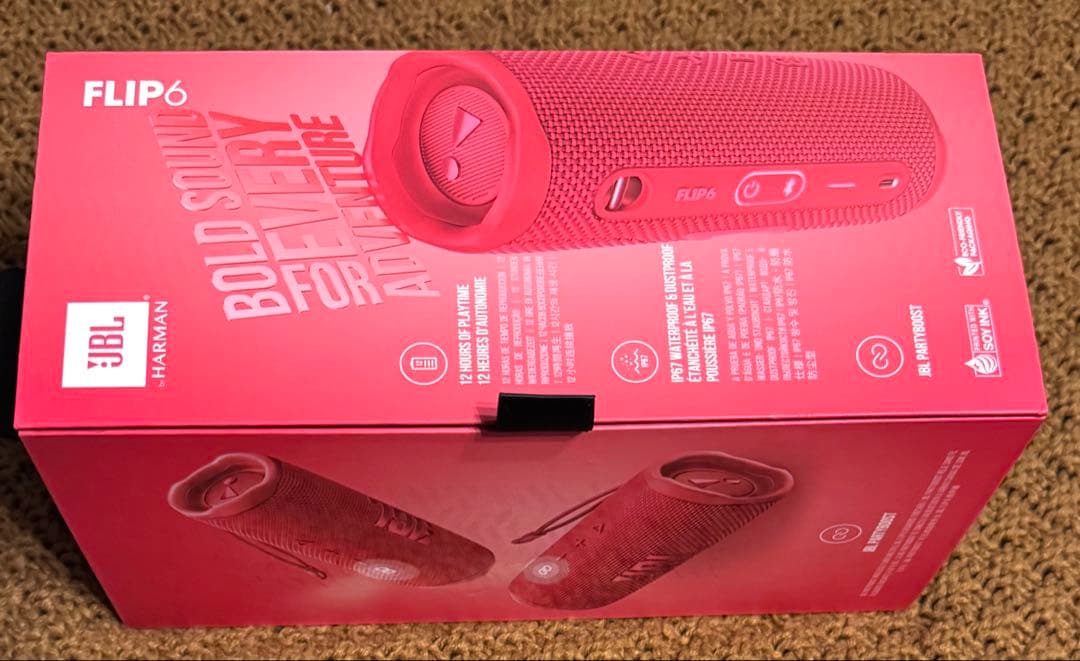 JBL FLIP6 ワイヤレススピーカー レッド 動作確認済み