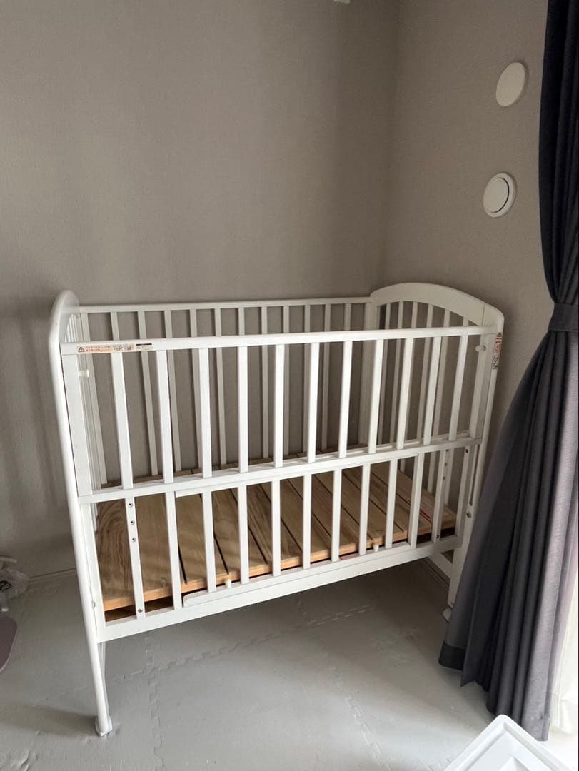 KATOJI　ベビーベット　ハイポジションアーチ　白　内寸120×70cm）