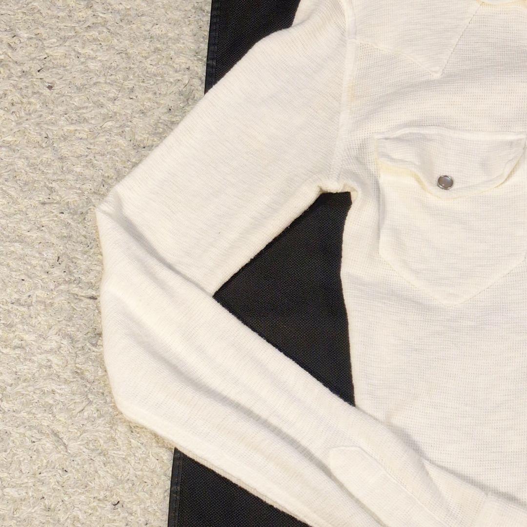 値下げ中1-23 RRLダブルアールエル　長袖シャツワッフル素材 ストレッチ