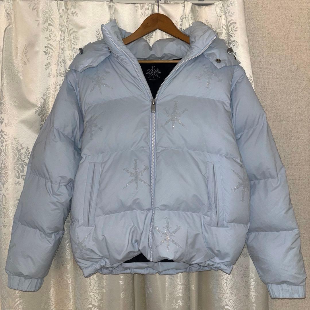 UNKNOWN LONDON ダウンジャケット ストーン付き