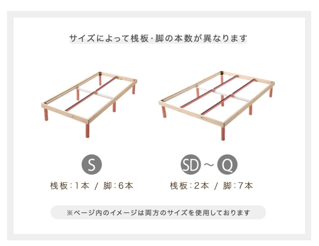 タンスのゲン　すのこ　ベッドフレーム　シングル